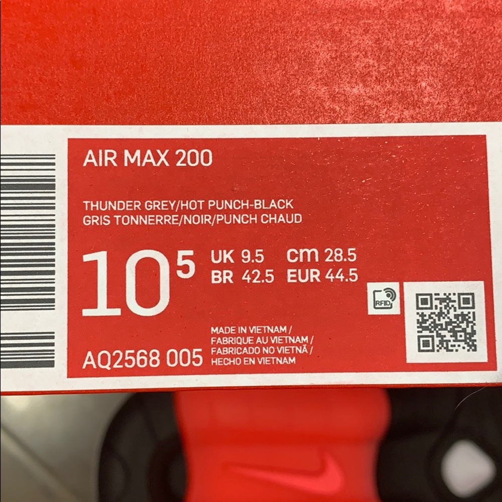 NIKE AIR MAX 200 Thunder Grey/Hot Punch-Black
NWT - Picture 14 of 16